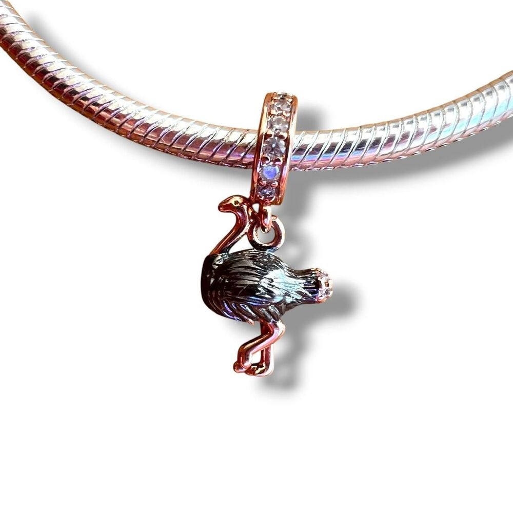 Quirky Ostrich Pandora Moments Compatible Charm